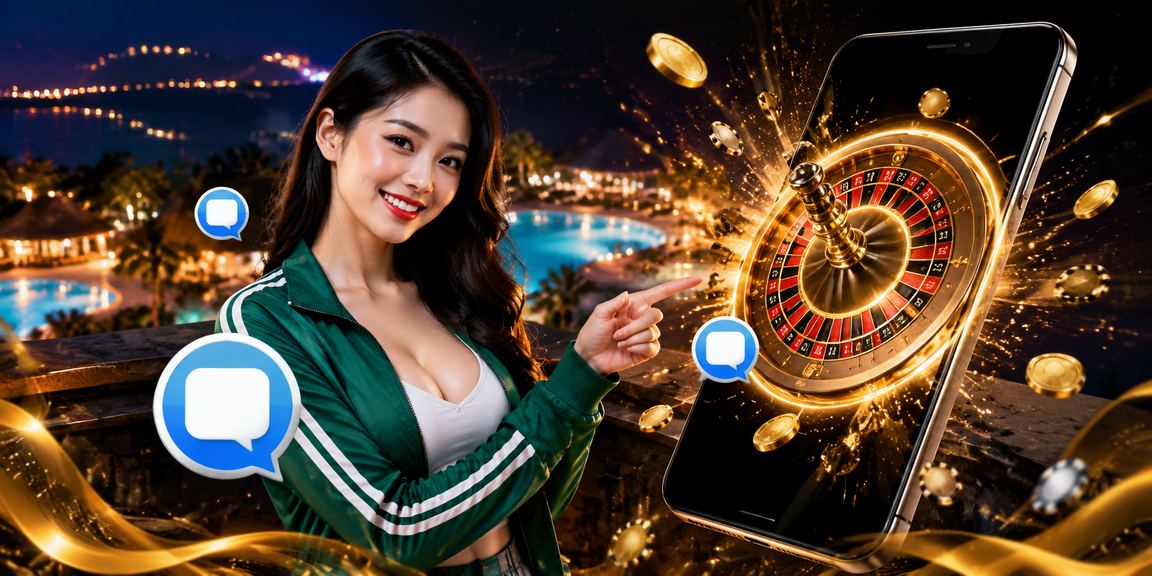 Người chơi trải nghiệm roulette casino trực tuyến tại bờ biển Mũi Né Việt Nam