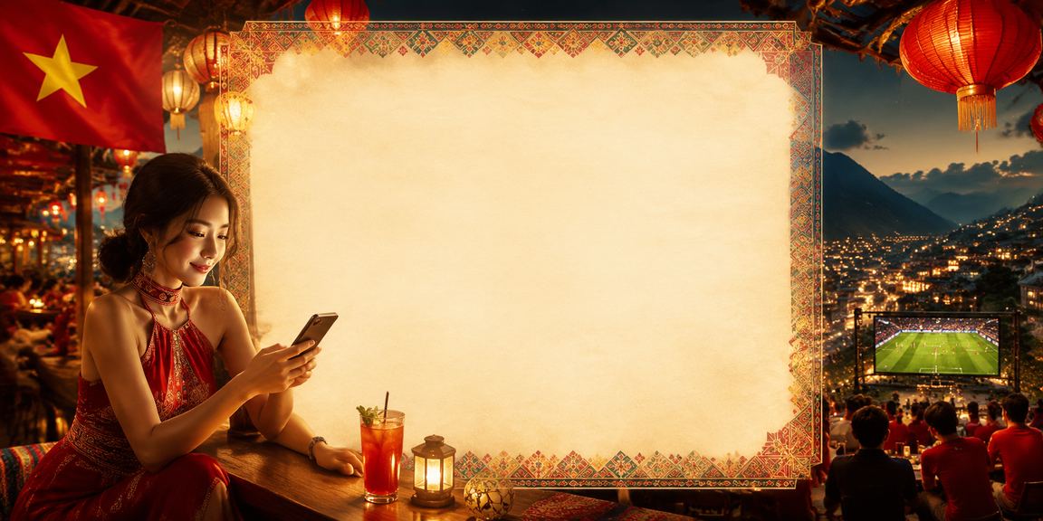 Người chơi trải nghiệm casino và cá cược thể thao qua điện thoại tại chợ đêm Sa Pa